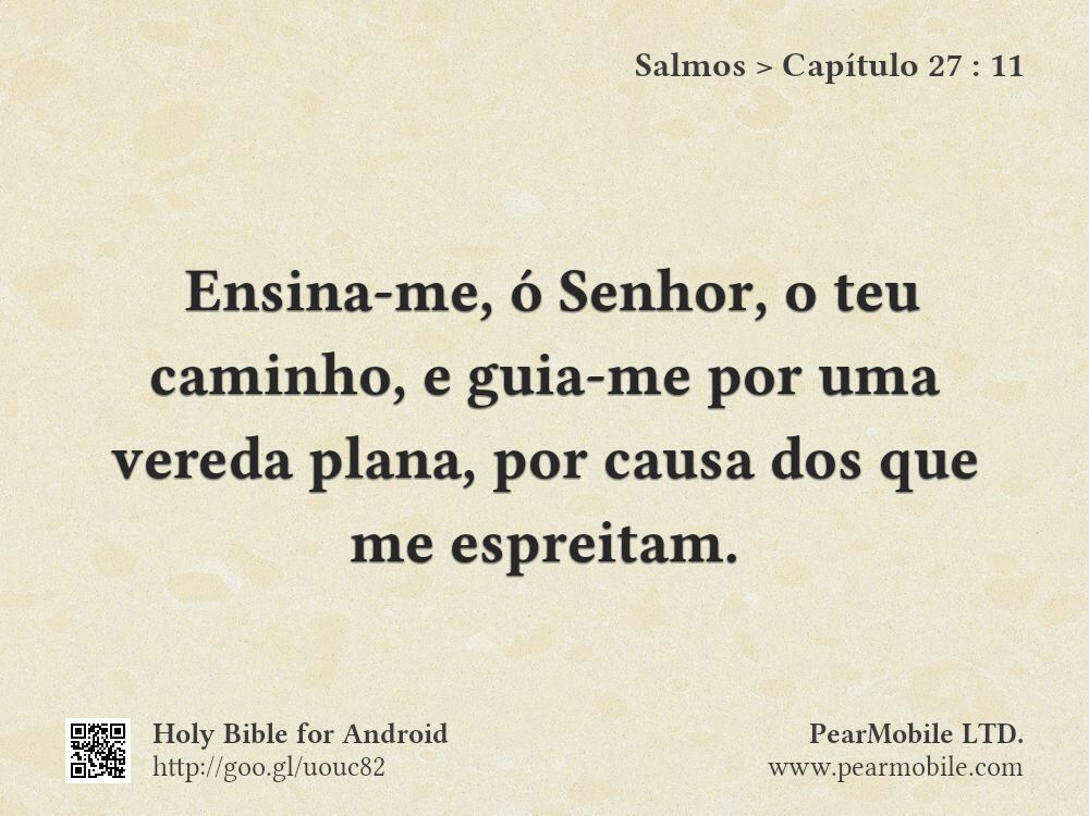 Salmos, Capítulo 27:11